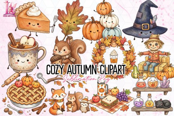 Download Cozy Autumn Clipart PNG - Cozy Collection
