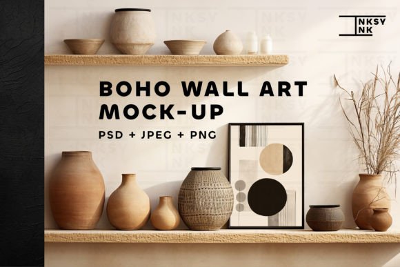 Download Boho Wall Art Mockup | Picture Frame PSD - Picture Collection
