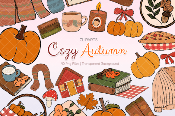 Download Cozy Autumn Clipart PNG - Cozy Collection
