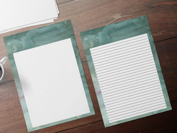 Download Green Watercolor Stationary Se - Green Collection