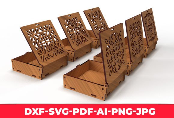Download Ornaments Wooden Gift Box Laser Cut 02 - Wooden Collection