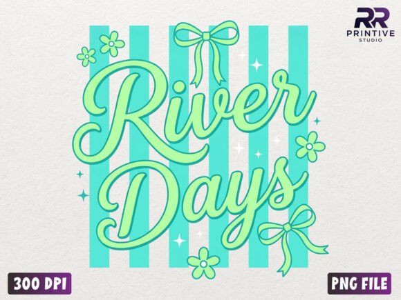 Download River Days Preppy Striped Summer PNG - River Collection