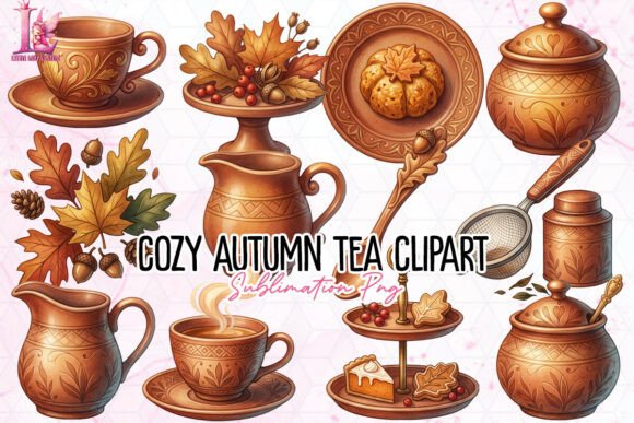 Download Cozy Autumn Tea Clipart PNG - Cozy Collection