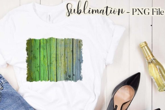Download Green Glitter Rustic Wood Sublimation - Green Collection