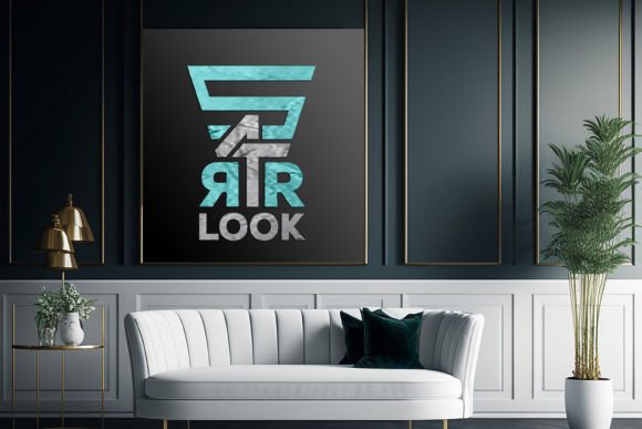 Download Wooden Livingroom Board Mockup with Sofa - Wooden Collection