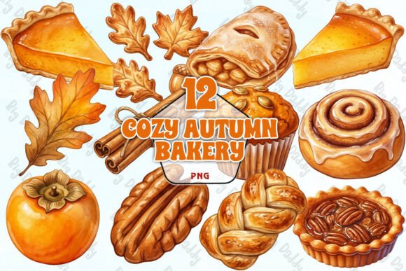 Download Cozy Autumn Bakery Clipart PNG - Cozy Collection