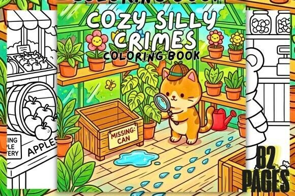 Download Cozy Silly Crimes Coloring Book - Cozy Collection
