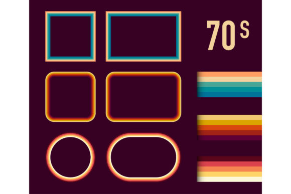 Download 1970s Style Museum Picture Frames Vector - Picture Collection