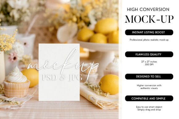 Download Card Mockup PSD Smart Object Lemon - Smart object Collection