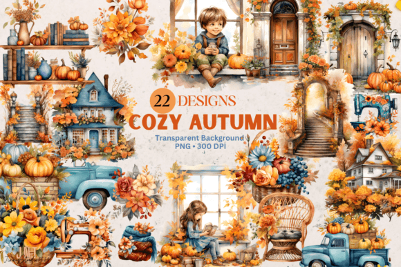 Download Cozy Autumn Clipart Png - Cozy Collection